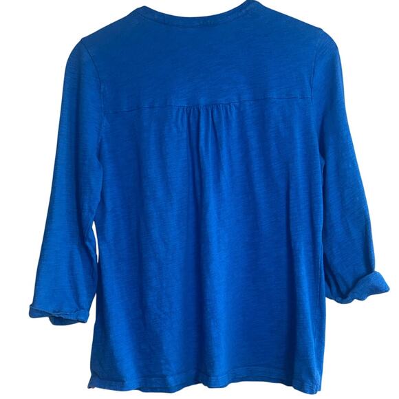 Boden Women’s Size 10 Blue Lightweight Cardigan Rainbow Button Front - Picture 3 of 4